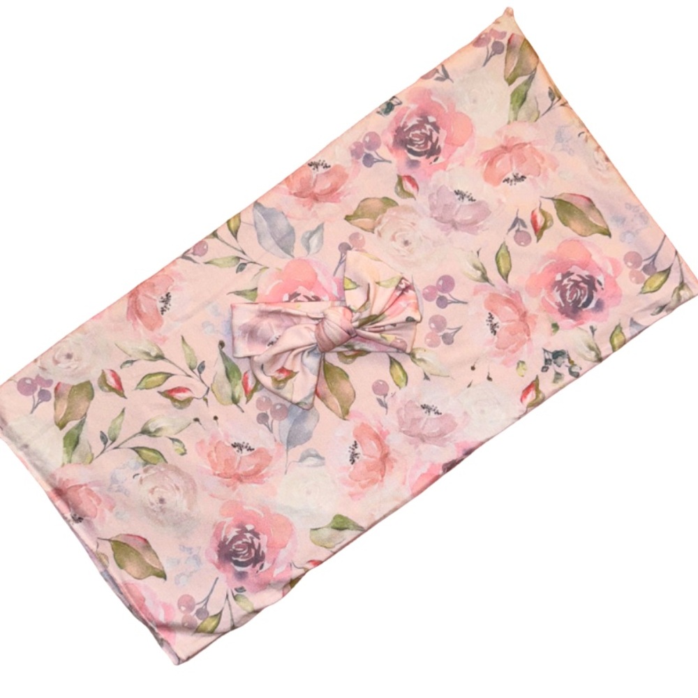 NWOT Swaddle & Bow Headband Set